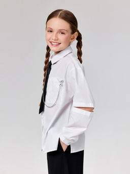 ACOOLA / Блузка детская для девочек Fizra2 белый фото 5