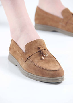 Лоферы туфли EDART 170.2614 be. светло- коричневый замша фото 12