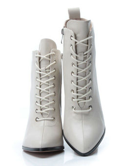 PCS125-2 BEIGE Ботинки демисезонные женские (натуральная кожа, байка) - Фабричный китай фото 14