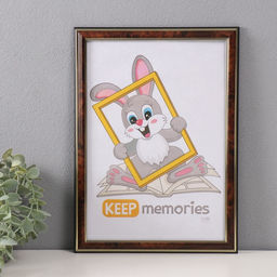 Фоторамка для фото 21×30 см «Офис», пластик, карельская берёза, (стекло)