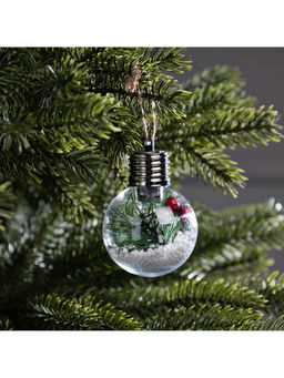 Ёлочный шар Снежная хвоя, d=6 см, 1 LED, от батареек LR44x3, свечение тёплое белое - Luazon lighting фото 9