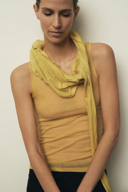 SUPIMA® SLEEVELESS T-SHIRT - Zara фото 13