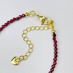 Браслет со вставкой из Граната 16,5 см + - Радуга самоцветов фото 4