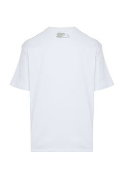Siyah Oversize/Genis Kesim Yaz? Bask?l? Renk Bloklu %100 Pamuklu K?sa Kol T-Shirt TMNSS24TS00129 - Trendyolmilla фото 16
