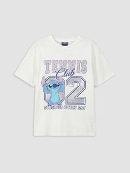 Футболка Stitch Baskili Kiz cocuk Tisort для девочки с принтом