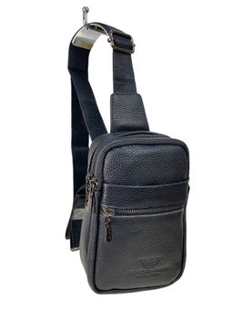 Сумка мужская из натуральной кожи, цвет черный