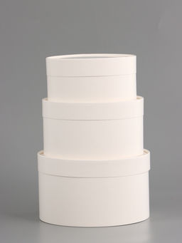 Набор подарочных коробок 3 в 1, завальцованные, белый, 20 х 12 - 18 х 10 - 16 х 8 см