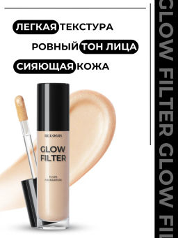 RELOUIS Флюид тональный Сияющий с эф.фильтра Glow Filter Fluid Foundation тон:03 Warm Beige  фото 5