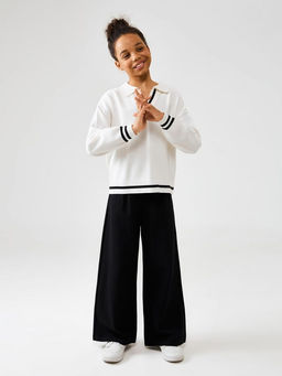 ACOOLA / Джемпер детский для девочек Tea белый фото 2