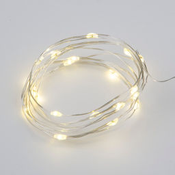 ULD-S0200-020/SСB/2AA WARM WHITE IP20 DEW Гирлянда светодиодная на батарейках 2AA (не в/к), Роса, 2м. 20 светодиодов. Теплый белый свет. Провод медный. TM Uniel