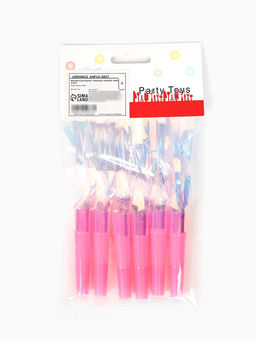 Цена за 3 шт. Карнавальный язычок "Твой день" розовый, набор 5 штук + 1 в подарок