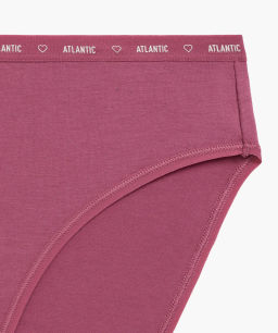 ATLANTIC 3CLP-010 Трусы спорт с высокой посадкой High Sport Leg - набор 3 шт. темно-синий + темно-розовый + розовый  фото 6