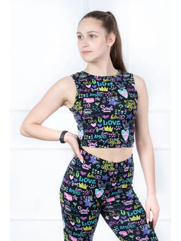 ТОП взрослый Евгения,цвет Чёрный (AMORE), х/б 92% лайкра 8%