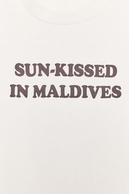 WASHED T-SHIRT WITH SLOGAN - Zara фото 15