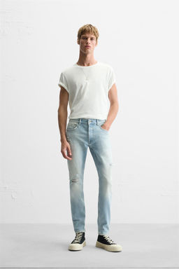 RIPPED SKINNY FIT JEANS - Zara фото 10