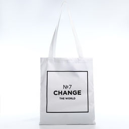 Сумка шопер Измени мир 35х0.5х40 см, отд без молнии, без подклада, белая - Nazamok фото 5