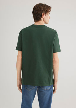 Cep Detayl? Yesil Basic Tisort - Mavi фото 4