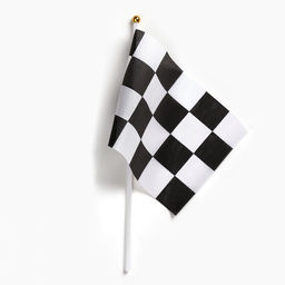 Флаг финишный, для гонок, формула 1, набор 10 шт., 14×21 см, полиэстер