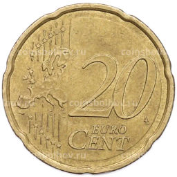Монета 20 евроцентов 2017 года Испания