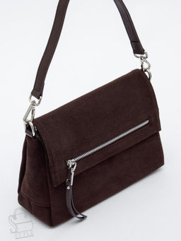 Сумка женская кожаная 8273-2PEF coffee Polina&Eiterou