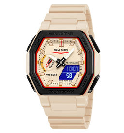Часы наручные Skmei мужские электронные спортивные 2438beige