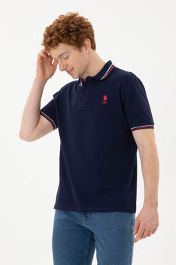 Футболка мужская U.S. Polo Assn темно-синяя хлопок  фото 10
