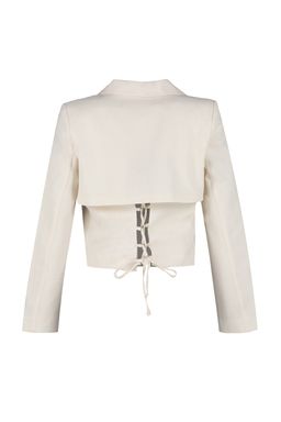 Tas Crop Dokuma Blazer Ceket TWOSS23BC00101 - Trendyolmilla фото 8