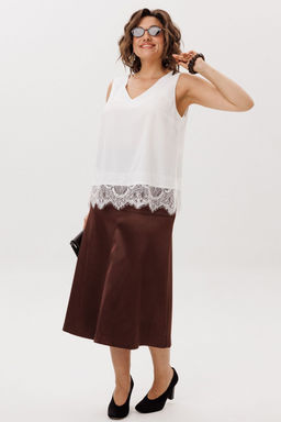 Юбка ANELLI 1510 жженная карамель