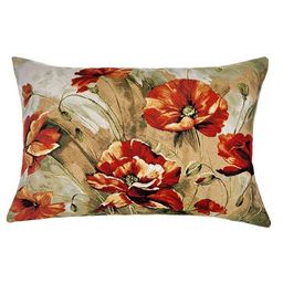 Акварель маки - гобеленовая наволочка 45х45 см - Гобеленглавснаб фото 2