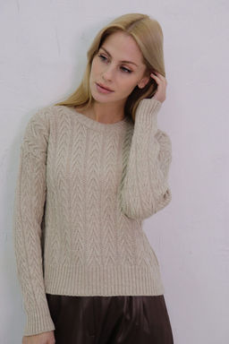 10718 Джемпер цвета льна - Martichelli фото 32