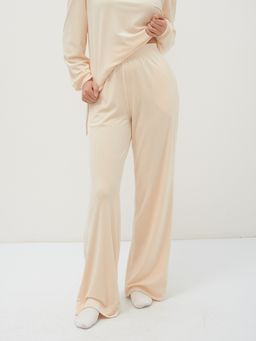 Костюм из велюра с удлиненным худи и брюками-палаццо - Tantino фото 10