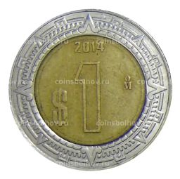 1 песо 2014 года Мексика