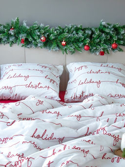 Постельное бельё евро «Этель» Christmas letter, бязь
