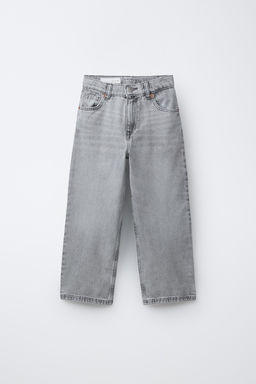 JEANS RELAXED BAGGY / Gris claro