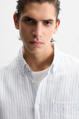 COTTON - LINEN SHIRT - Zara фото 37