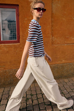 PANTAL?N BARREL PINZAS / Crudo - Zara фото 3