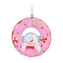 Новогоднее подвесное украшение из полирезины 7,7х7,7х1,7см.