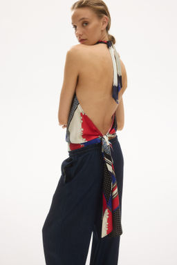Top halter con escote drapeado - H&m фото 4