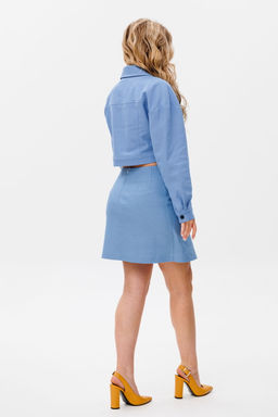 Юбка AmberA 1039B голубой фото 3