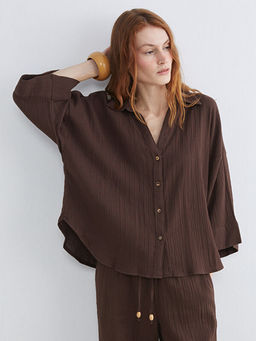 Dokulu Oversize Kad?n G?mlek