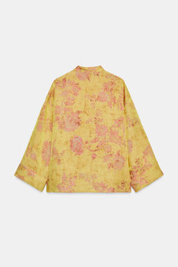 CAMISA KIMONO ESTAMPADA ALAMARES / Multicolor - Zara фото 8