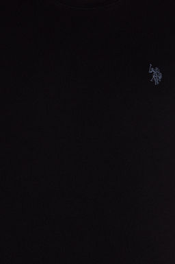 U. S. Polo Assn Мужская черная базовая футболка с круглым вырезом - U.s. polo assn фото 6