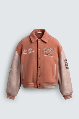 PATCHED PADDED BOMBER JACKET - Zara фото 5