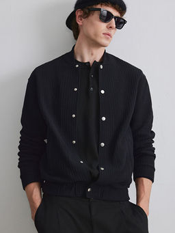 Regular Fit Dokulu Erkek Ceket