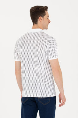 U. S. Polo Assn Мужская белая футболка с воротником-поло - U.s. polo assn фото 5