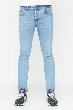 TRENDYOL MAN Siyah Skinny Fit Esnek Kumas Dar Kesim Jeans TMNAW23JE00047 - Trendyolmilla фото 48