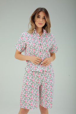 578 ПИЖАМА (ШОРТЫ) (Розочки)