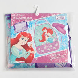 Фартук с нарукавниками детский «Ариэль», Принцессы, 49×39 см