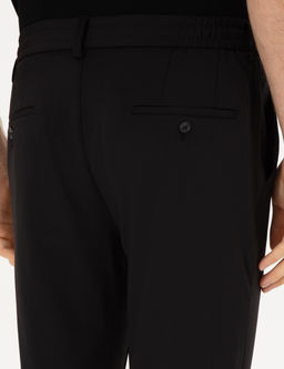 Siyah Slim Fit Klasik Jogger Pantolon
