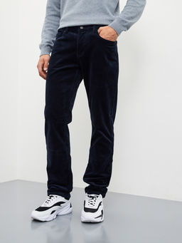 Утепленные мужские вельветовые брюки прямого кроя на флисе - Mossmore фото 19